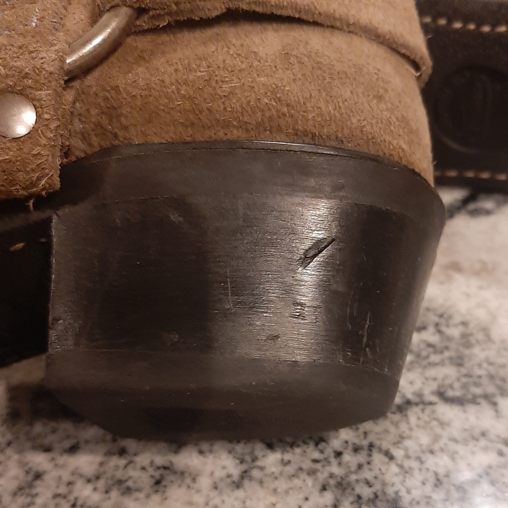 Frye Tan Suede Ankle Boots - Picture 9 of 16
